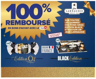 Foies gras de canard Edition Black et Edition Or Jean Larnaudie