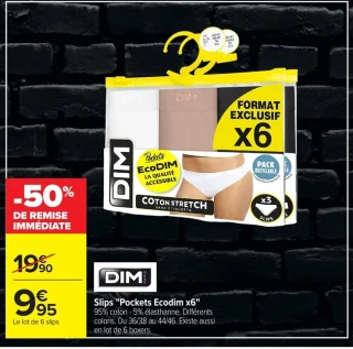 Slips Pockets Ecodim x6 DIM