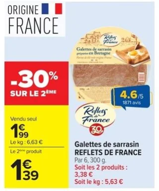 Galettes de sarrasin REFLETS DE FRANCE