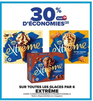 Glaces par 6 Extrême