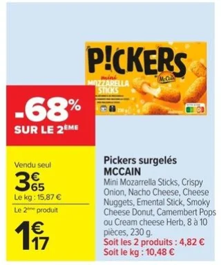 Pickers surgelés McCain