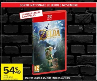 Jeu The Legend of Zelda : Ocarina of Time Nintendo Switch 2