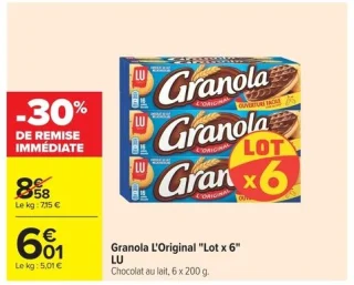 Granola L'Original "Lot x 6" LU