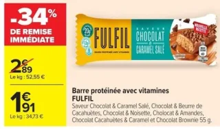 Barre protéinée avec vitamines FULFIL