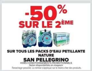 Packs d'eau pétillante nature San Pellegrino