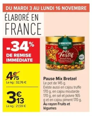 Pause Mix Bretzel La Manufacture