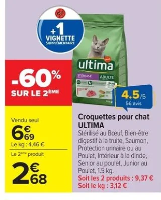 Croquettes pour chat ULTIMA