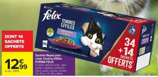 Sachets Repas pour chats Tendres Effilés PURINA FELIX