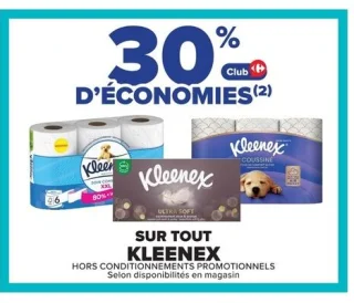 Sur tout Kleenex
