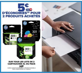 Lots de 2 cartouches XL ou pack HP