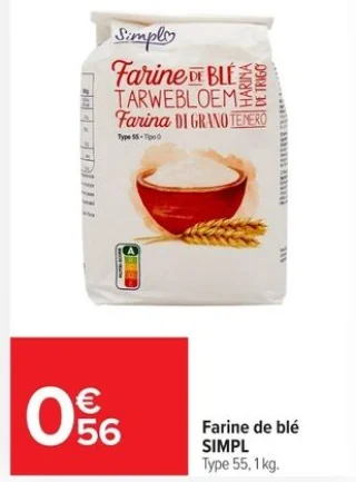 Farine de blé SIMPL Type 55