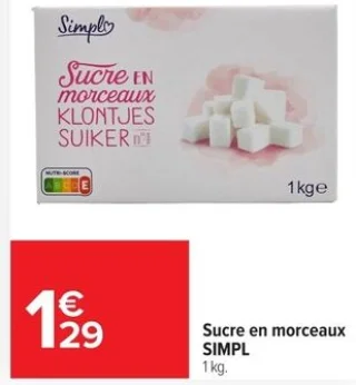 Sucre en morceaux SIMPL