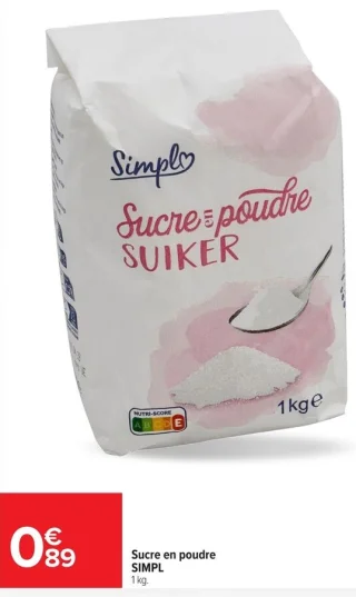Sucre en poudre SIMPL
