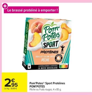 Brassé façon skyr Pom'Potes® Sport Protéines