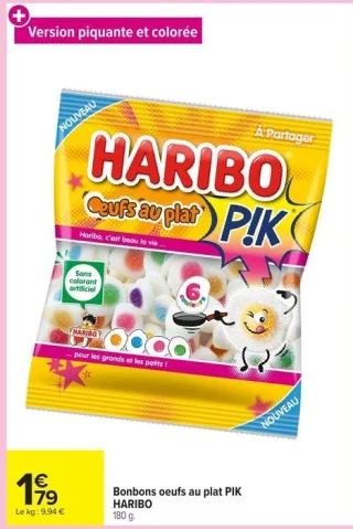Bonbons oeufs au plat PIK HARIBO