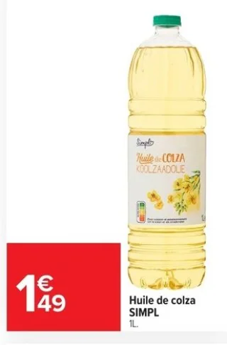 Huile de colza SIMPL