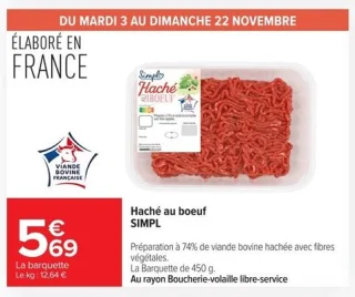 Haché au boeuf SIMPL