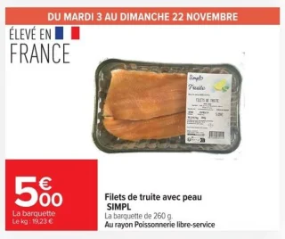Filets de truite avec peau SIMPL