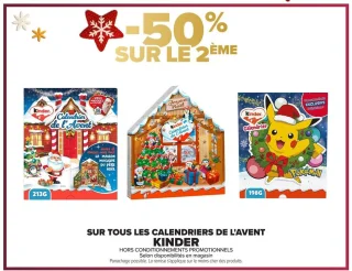 Calendriers de l'Avent Kinder