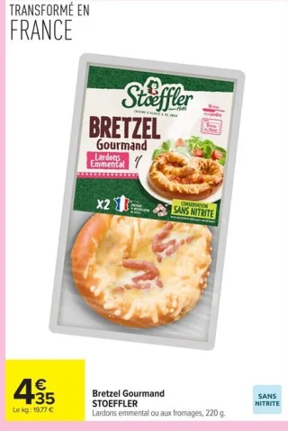 Bretzel Gourmand Stoeffler Lardons emmental