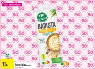 Boisson végétale CARREFOUR SENSATION Barista Avoine