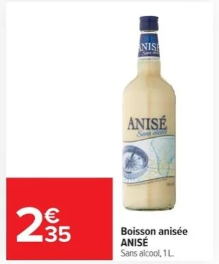 Boisson anisée ANISÉ Sans alcool