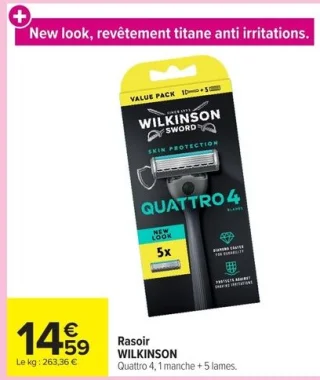 Rasoir WILKINSON Quattro 4