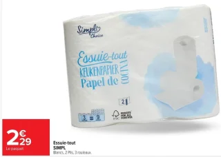 Essuie-tout SIMPL Blancs