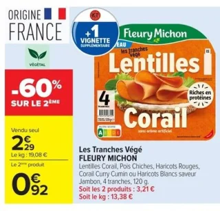 Les Tranches Végé FLEURY MICHON