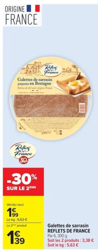 Galettes de sarrasin REFLETS DE FRANCE