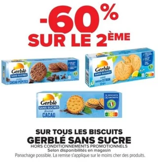 Biscuits sans sucre Gerblé