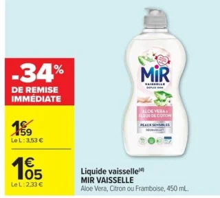 Liquide vaisselle Mir Vaisselle