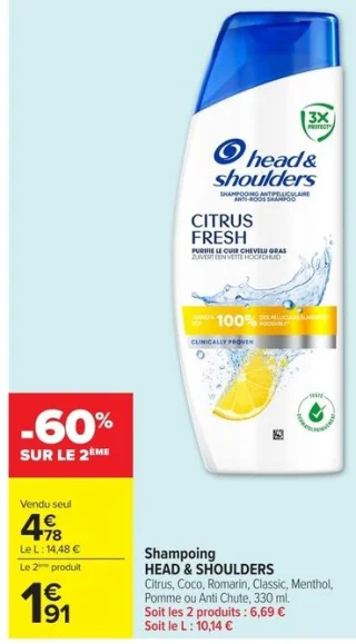 Shampoing HEAD & SHOULDERS