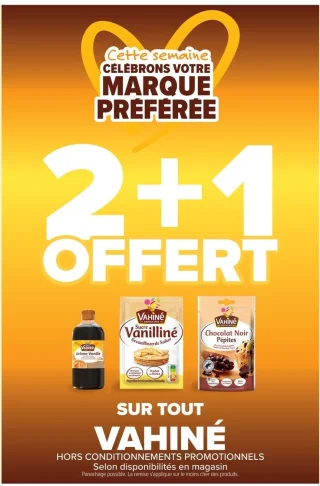 Sur toute la gamme de produits Vahiné