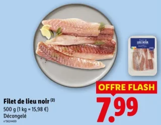 Filet de lieu noir Décongelé