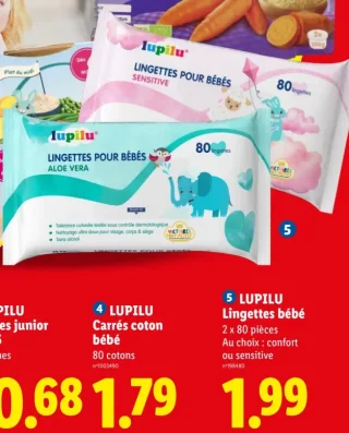 Lingettes pour bébés Lupilu