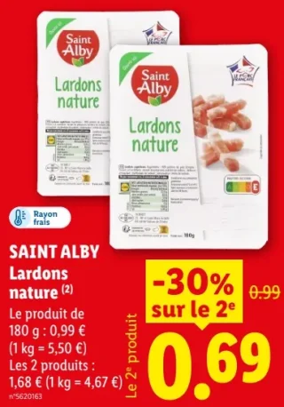 SAINT ALBY Lardons nature