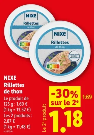 NIXE Rillettes de thon