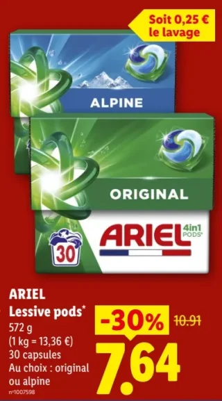 ARIEL Lessive pods