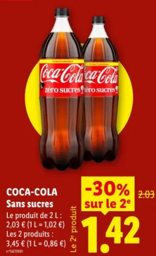 COCA-COLA Sans sucres