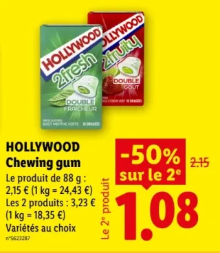 Hollywood Chewing gum