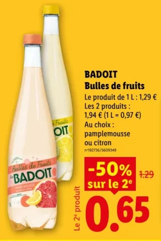 BADOIT Bulles de fruits