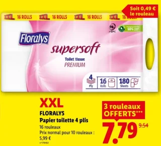 FLORALYS Papier toilette 4 plis