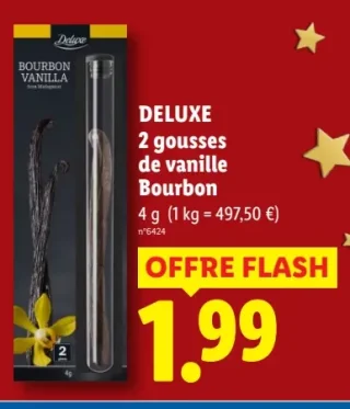 DELUXE 2 gousses de vanille Bourbon