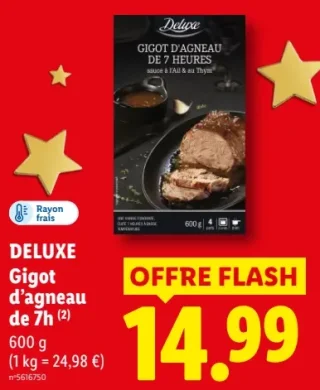 Deluxe Gigot d'agneau de 7h