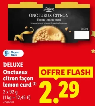 DELUXE Onctueux citron façon lemon curd
