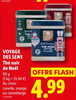 VOYAGE DES SENS Thé noir de Noël