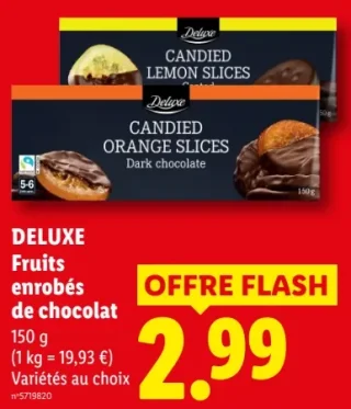 DELUXE Fruits enrobés de chocolat