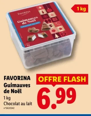 FAVORINA Guimauves de Noël au chocolat au lait