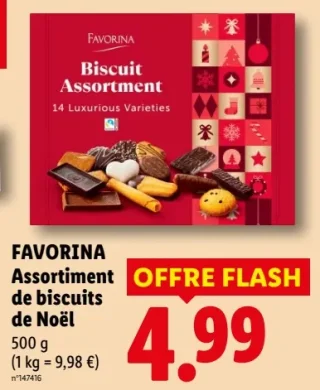 FAVORINA Assortiment de biscuits de Noël